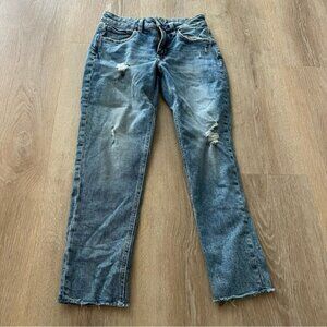 Maurices jeans size 0 zero light wash distressed